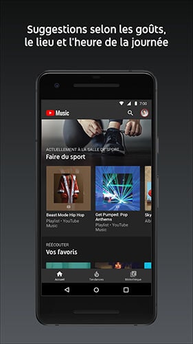 YouTube Music Premium recommandations Screenshot